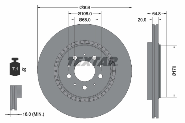 Brake Disc (Rear axle)  Art. 92126803