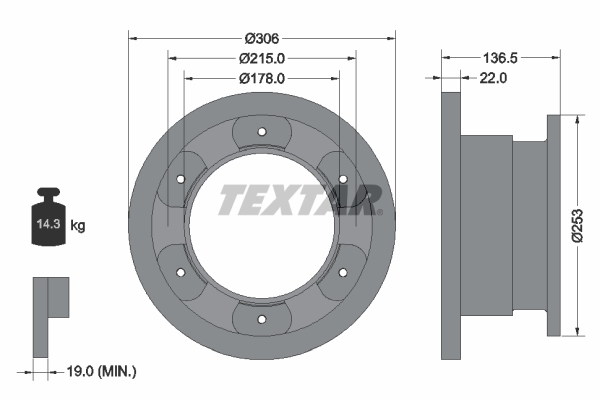 Brake Disc (Rear axle)  Art. 93127300