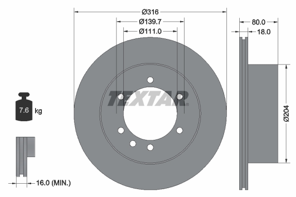 Brake Disc (Rear axle)  Art. 92129900