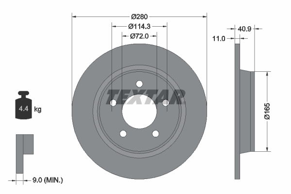 Brake Disc (Rear axle)  Art. 92130600