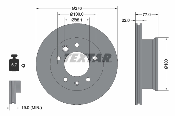 Brake Disc (Front axle)  Art. 92131503