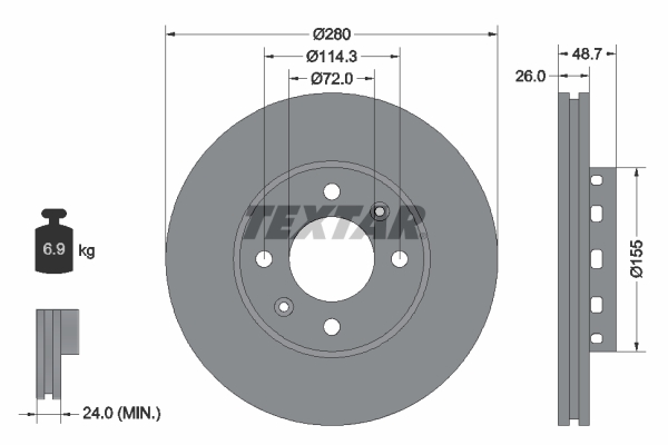 Brake Disc (Front axle)  Art. 92131700