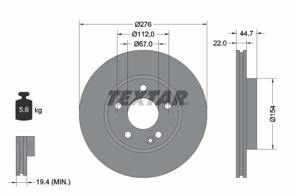 Brake Disc (Front axle)  Art. 92131903