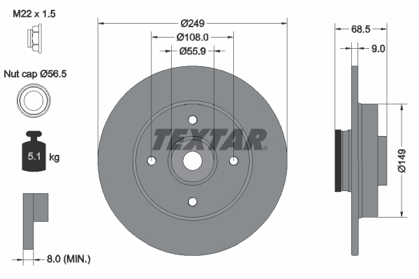 Brake Disc (Rear axle)  Art. 92133303