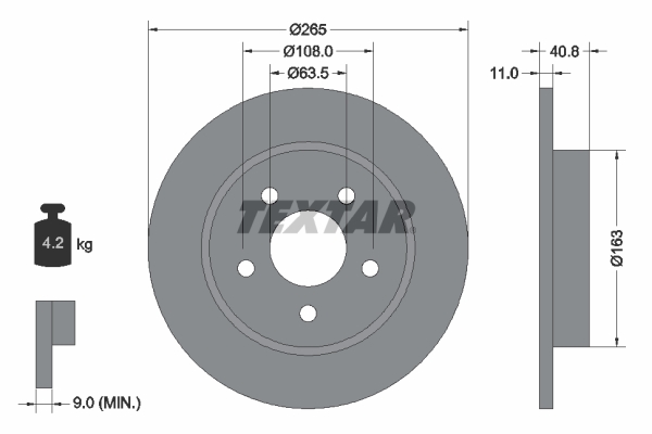 Brake Disc (Rear axle)  Art. 92133703