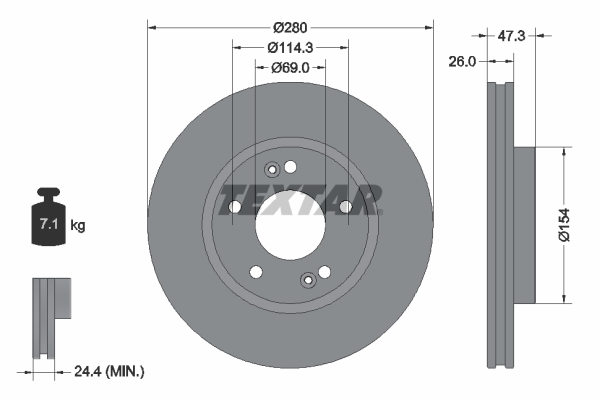 Brake Disc (Front axle)  Art. 92133905