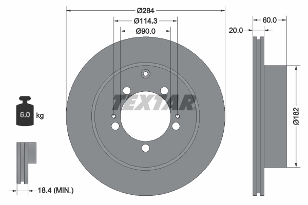 Brake Disc (Rear axle)  Art. 92134700