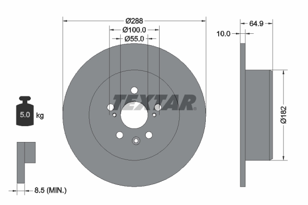 Brake Disc (Rear axle)  Art. 92135903