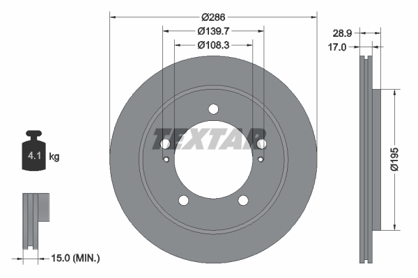 Brake Disc (Front axle)  Art. 92136800