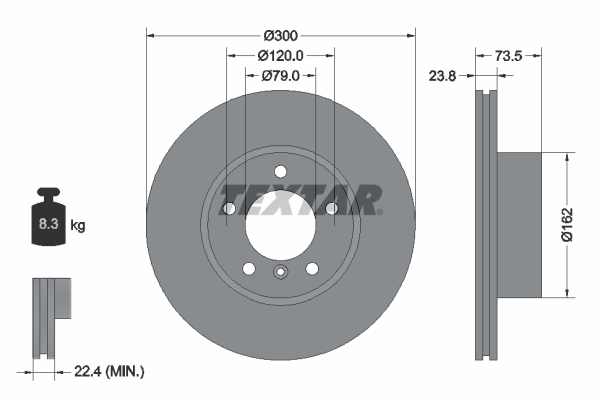 Brake Disc (Front axle)  Art. 92137705