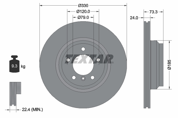 Brake Disc (Front axle)  Art. 92137805