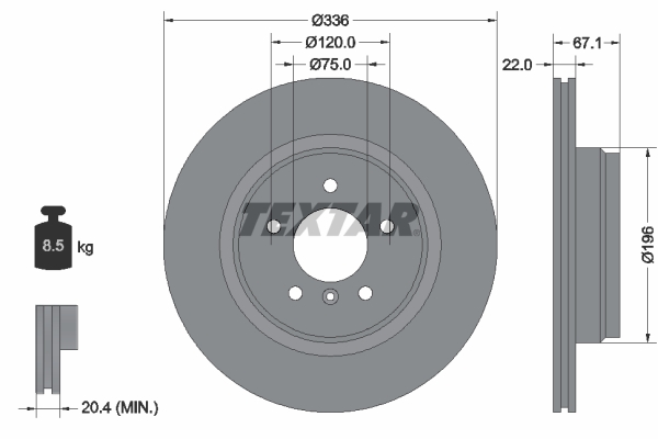 Brake Disc (Rear axle)  Art. 92137905