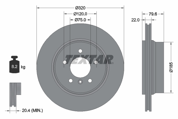 Brake Disc (Rear axle)  Art. 92141603