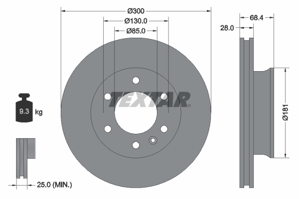 Brake Disc (Front axle)  Art. 93143203