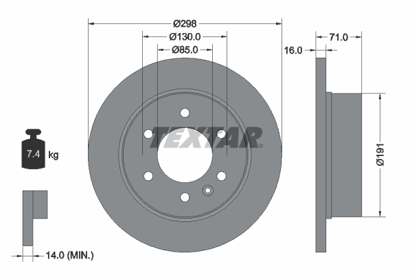 Brake Disc (Rear axle)  Art. 93143303