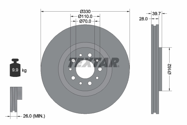 Brake Disc (Front axle)  Art. 92145103