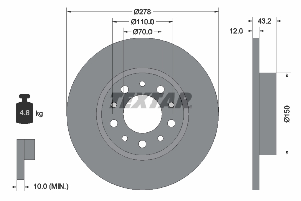 Brake Disc (Rear axle)  Art. 92145203