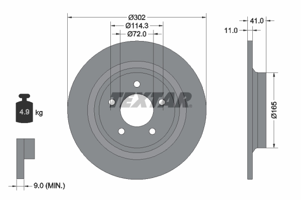 Brake Disc (Rear axle)  Art. 92148200