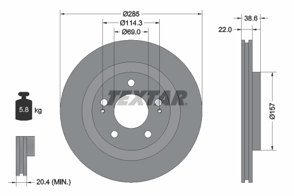 Brake Disc (Front axle)  Art. 92148500