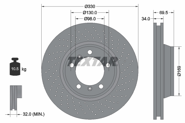 Brake Disc (Front axle, right)  Art. 92150005