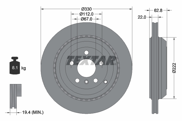 Brake Disc (Rear axle)  Art. 92150903