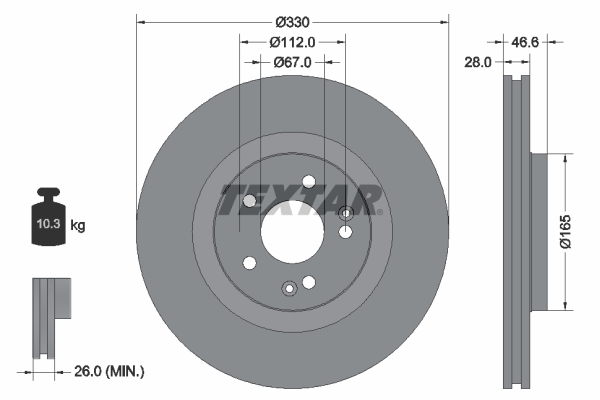 Brake Disc (Front axle)  Art. 92151005