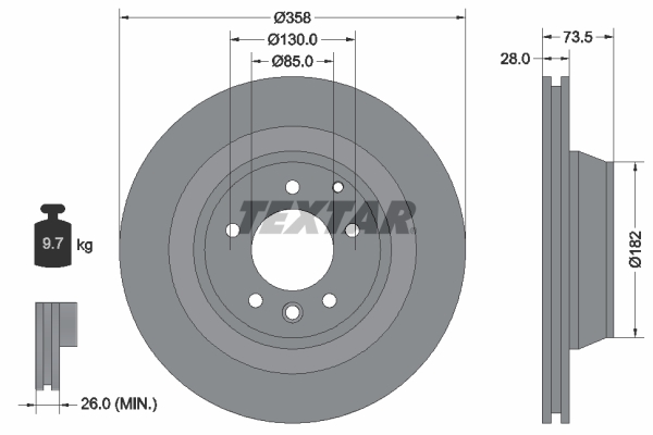 Brake Disc (Rear axle)  Art. 92151403