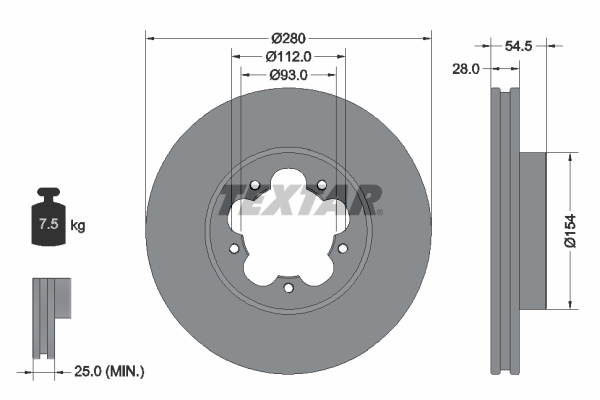 Brake Disc (Front axle)  Art. 92151803