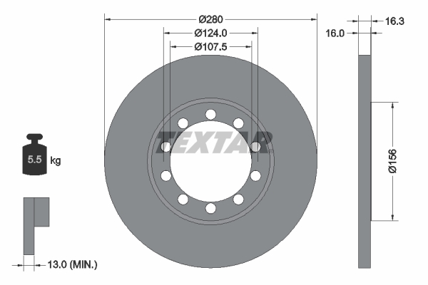 Brake Disc (Rear axle)  Art. 92152003