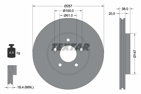 Brake Disc (Front axle)  Art. 92152403