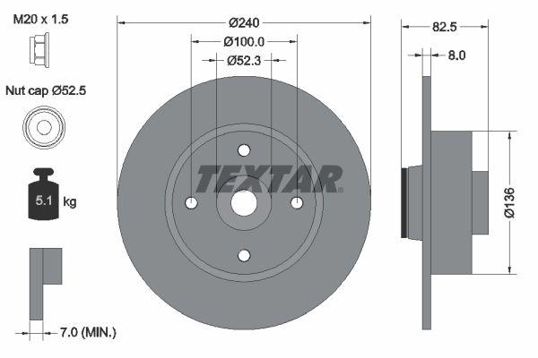 Brake Disc (Rear axle)  Art. 92154403