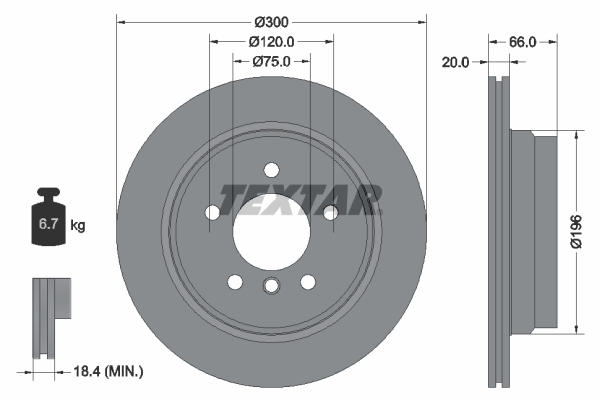 Brake Disc (Rear axle)  Art. 92154903