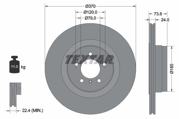 Brake Disc (Rear axle)  Art. 92155203