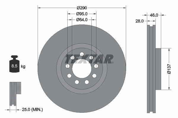 Brake Disc (Front axle)  Art. 92155700