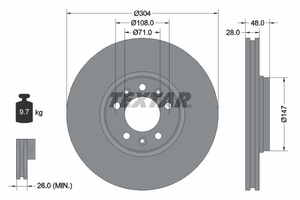 Brake Disc (Front axle)  Art. 92157003