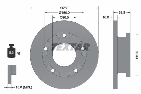 Brake Disc (Rear axle)  Art. 92159103