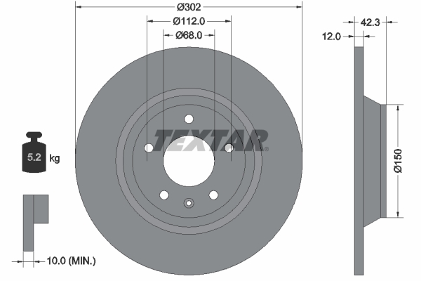 Brake Disc (Rear axle)  Art. 92159503