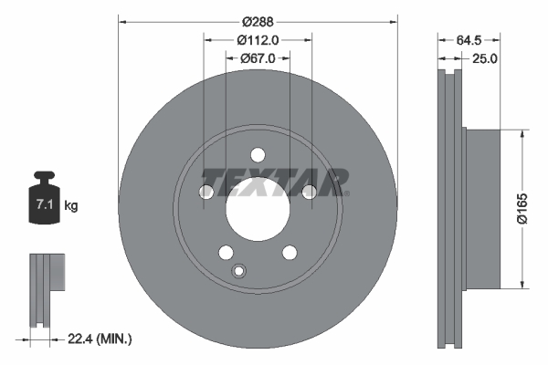 Brake Disc (Front axle)  Art. 92159603