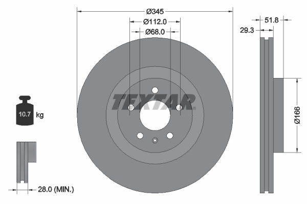 Brake Disc (Front axle)  Art. 92160205