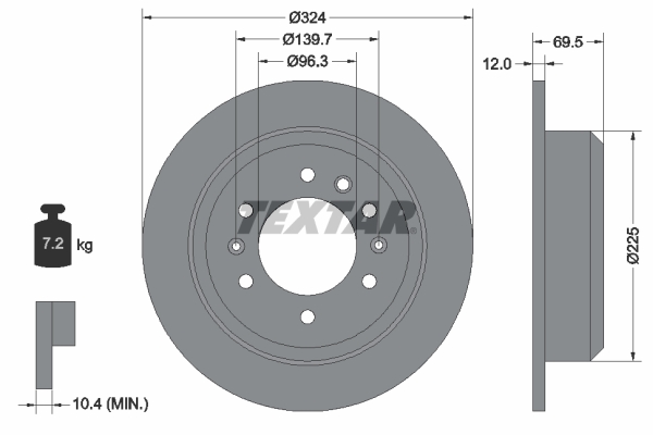 Brake Disc (Rear axle)  Art. 92161800