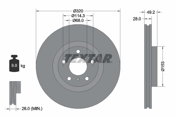 Brake Disc (Front axle)  Art. 92162405