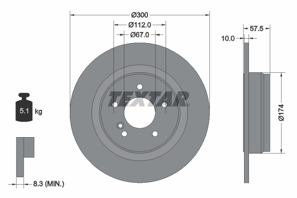 Brake Disc (Rear axle)  Art. 92163303