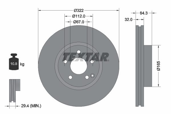 Brake Disc (Front axle)  Art. 92163505