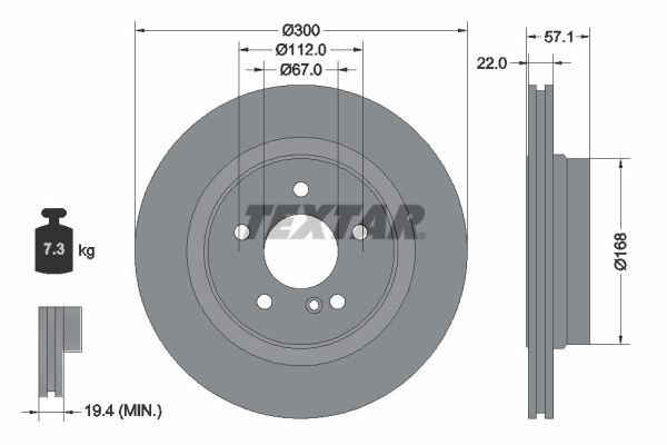 Brake Disc (Rear axle)  Art. 92163605