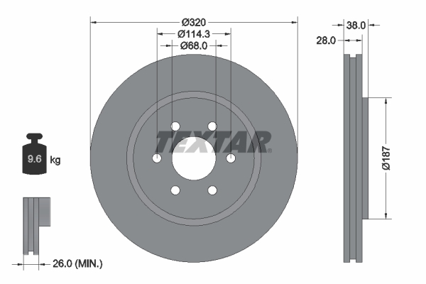 Brake Disc (Front axle)  Art. 92164405