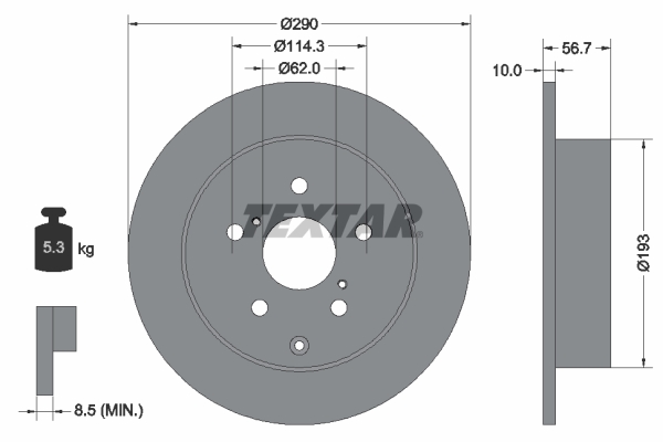 Brake Disc (Rear axle)  Art. 92164803