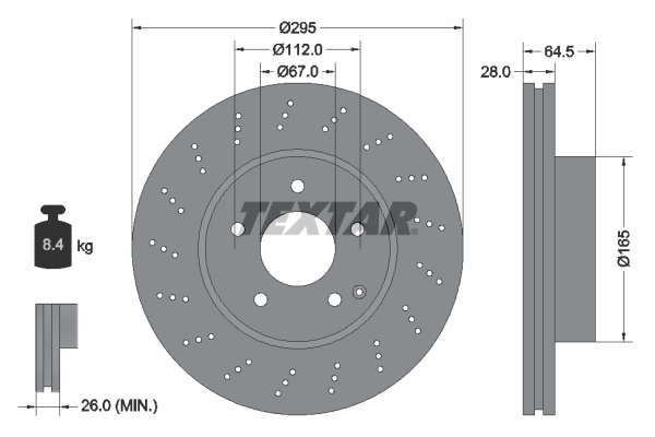 Brake Disc (Front axle)  Art. 92165005