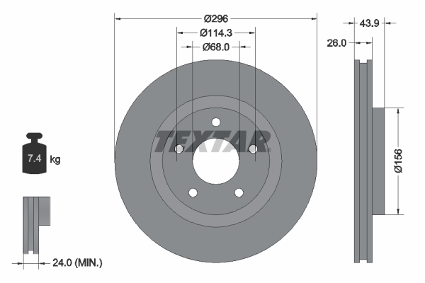 Brake Disc  Art. 92167405