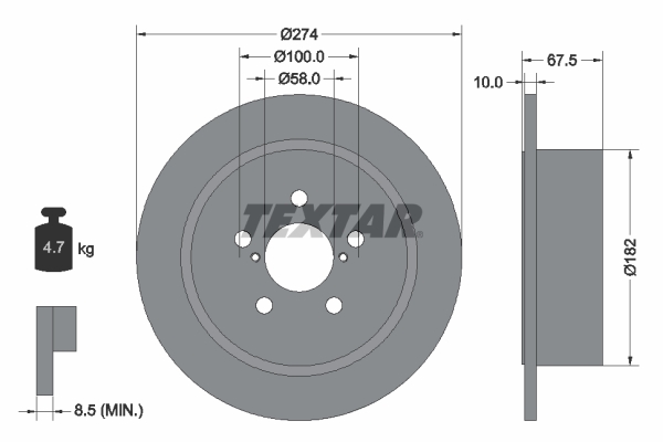 Brake Disc (Rear axle)  Art. 92167800