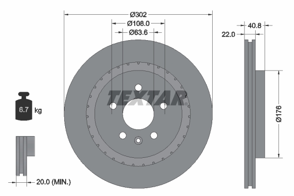 Brake Disc (Rear axle)  Art. 92168305